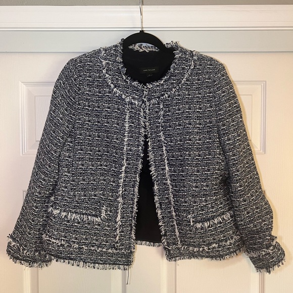 Ann Taylor Blue and White Blazer & Skirt - Picture 1 of 5